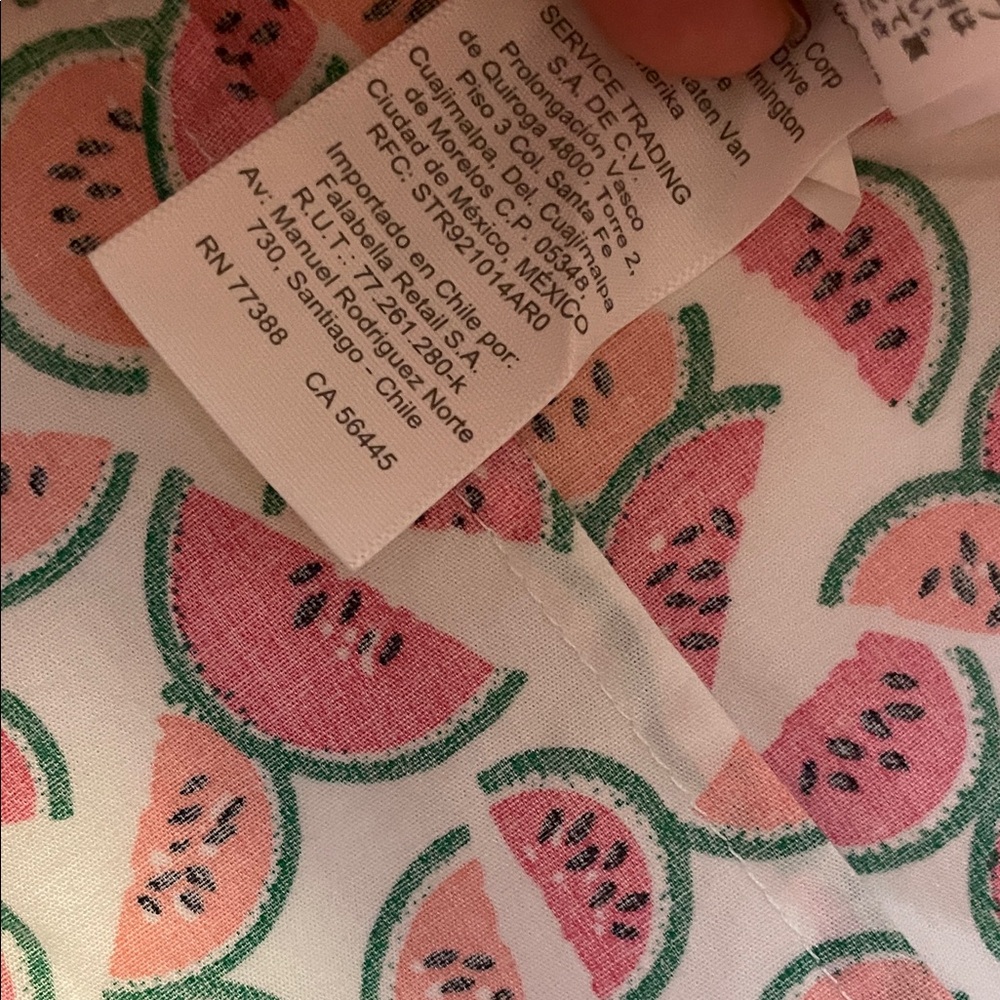 J. Crew Sleeveless Watermelon-Print Collared Blouse - Pink & White - Picture 8 of 10
